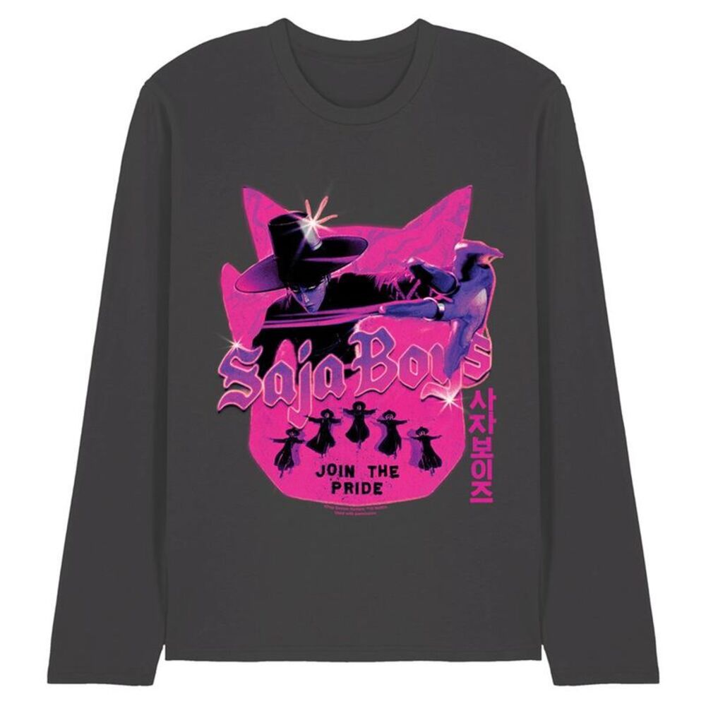 K-Pop Demon Hunters Unisex Adult Saja Boys Jinu Silhouette Long-Sleeved T-Shirt